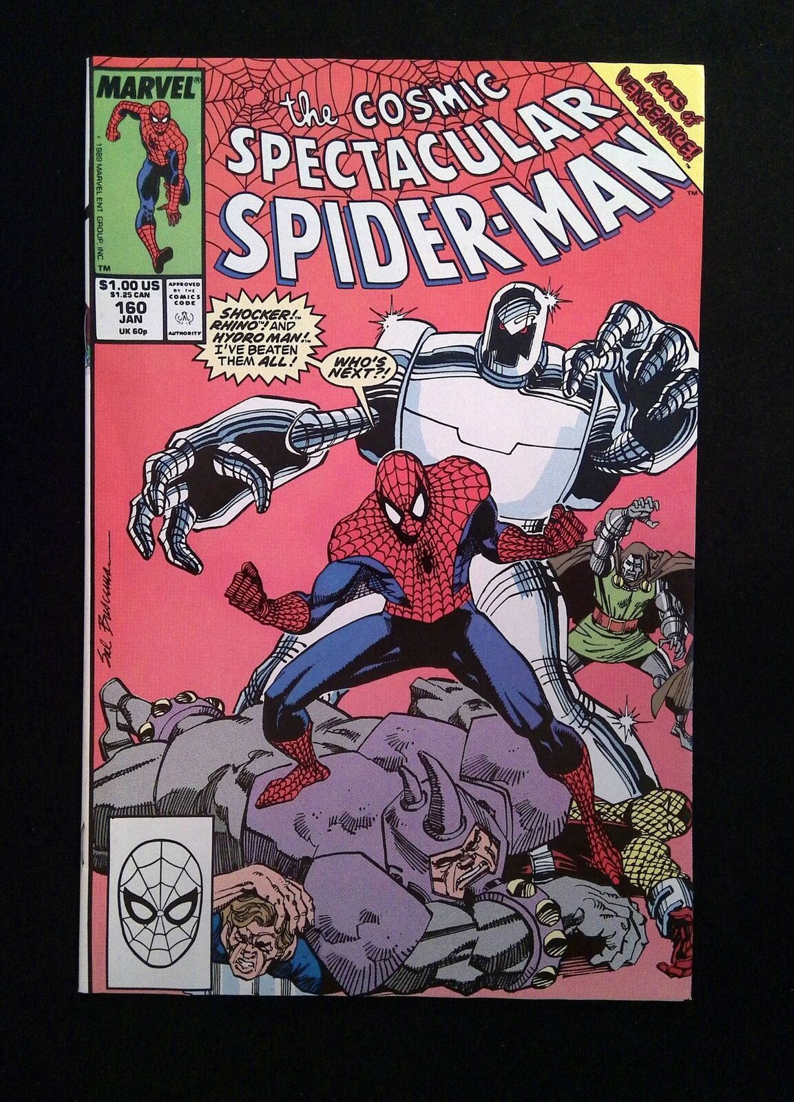 Spectacular Spider-Man #160  Marvel Comics 1990 NM-