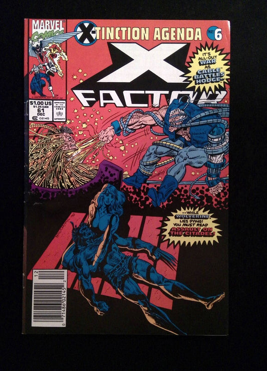 X-Factor #61  Marvel Comics 1990 VF+ Newsstand