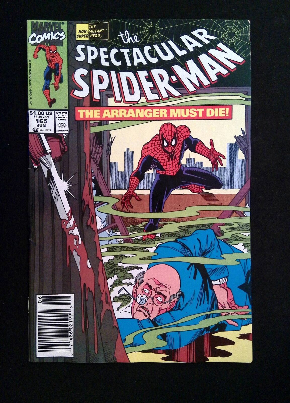 Spectacular Spider-Man #165  MARVEL Comics 1990 VF- NEWSSTAND