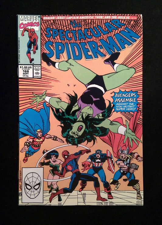 Spectacular Spider-Man #168  MARVEL Comics 1990 VF