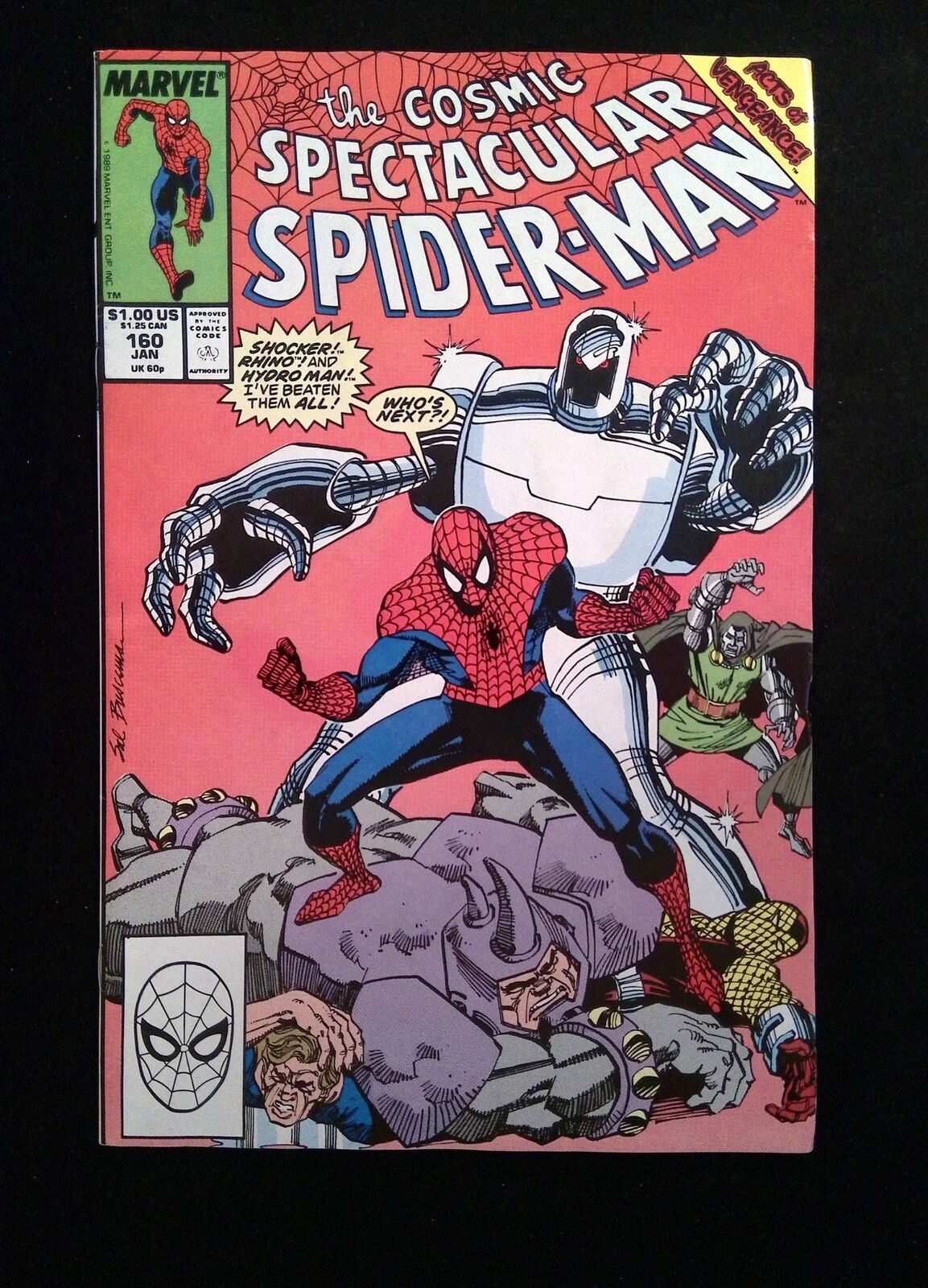 Spectacular Spider-Man #160  MARVEL Comics 1990 VF+