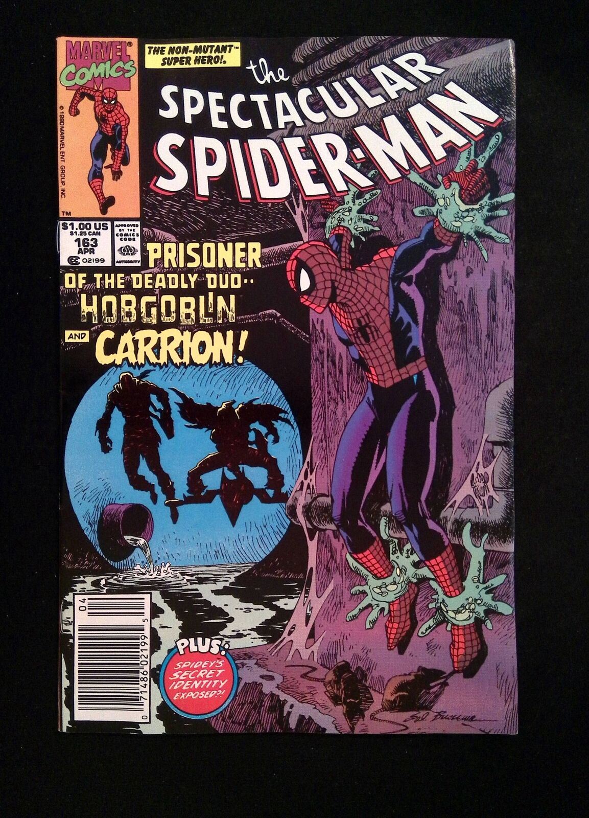 Spectacular Spider-Man #163  MARVEL Comics 1990 FN/VF NEWSSTAND