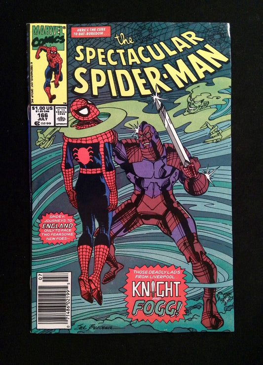 Spectacular Spider-Man #166  MARVEL Comics 1990 VF- NEWSSTAND