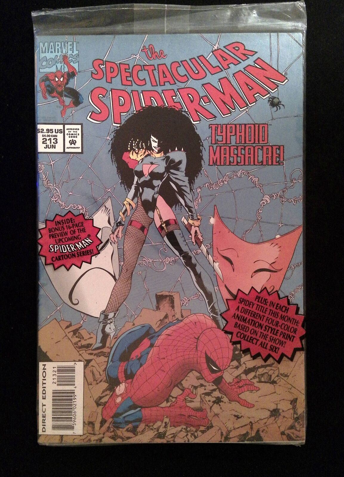 Spectacular Spider-Man #213P  Marvel Comics 1994 VF/NM  Polybagged