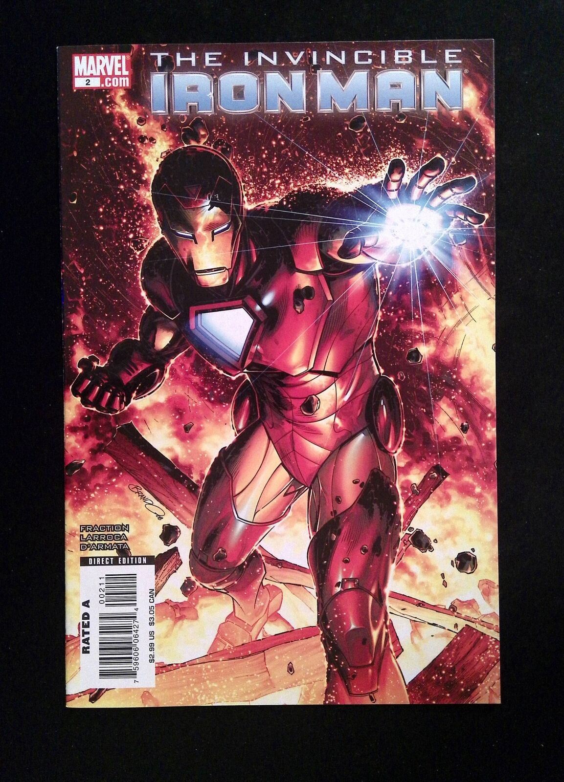 Invincible Iron Man #2B  MARVEL Comics 2008 NM  Peterson Variant