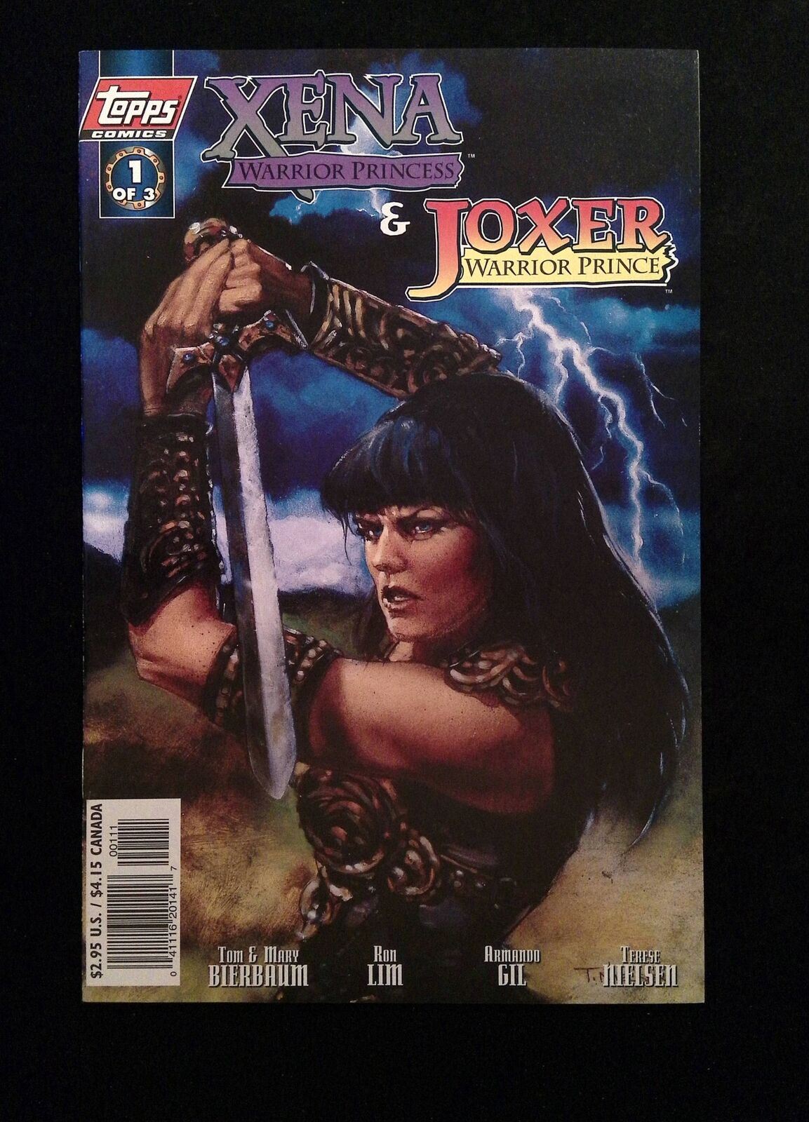 Xena Warrior Princess  Joxer Warrior Prince #1B  TOPPS 1997 VF/NM  Variant