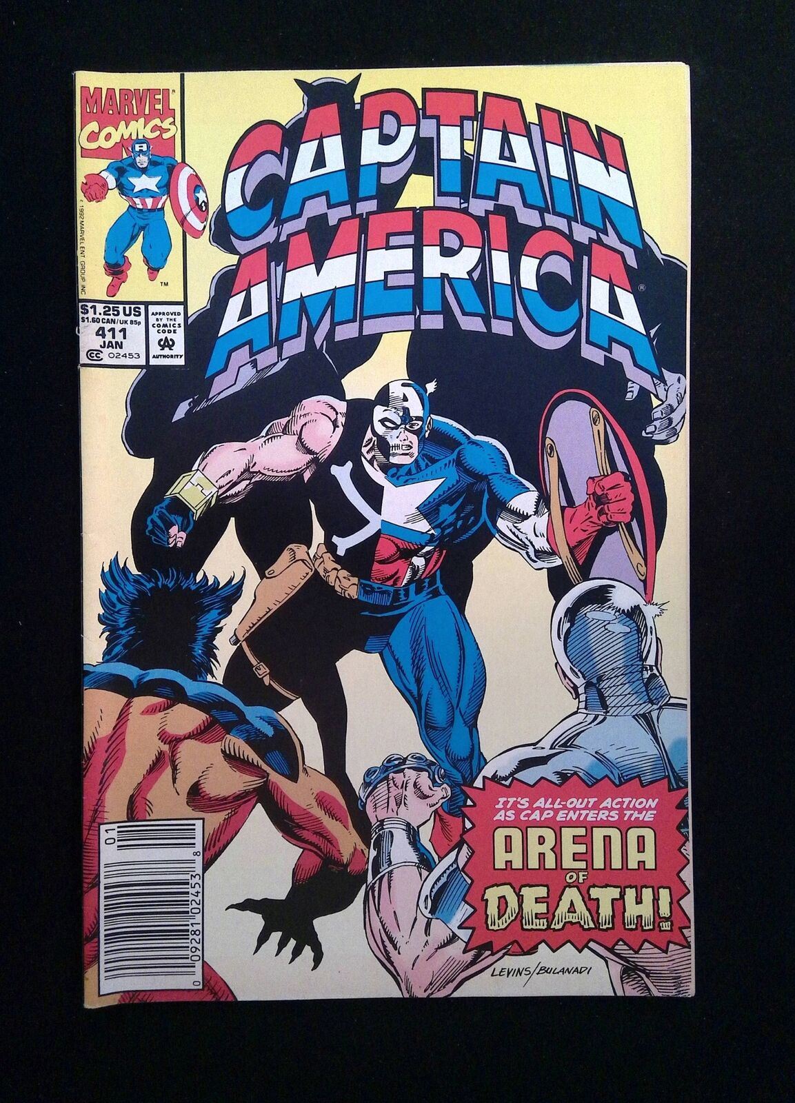 Captain America #411  Marvel Comics 1993 VF Newsstand