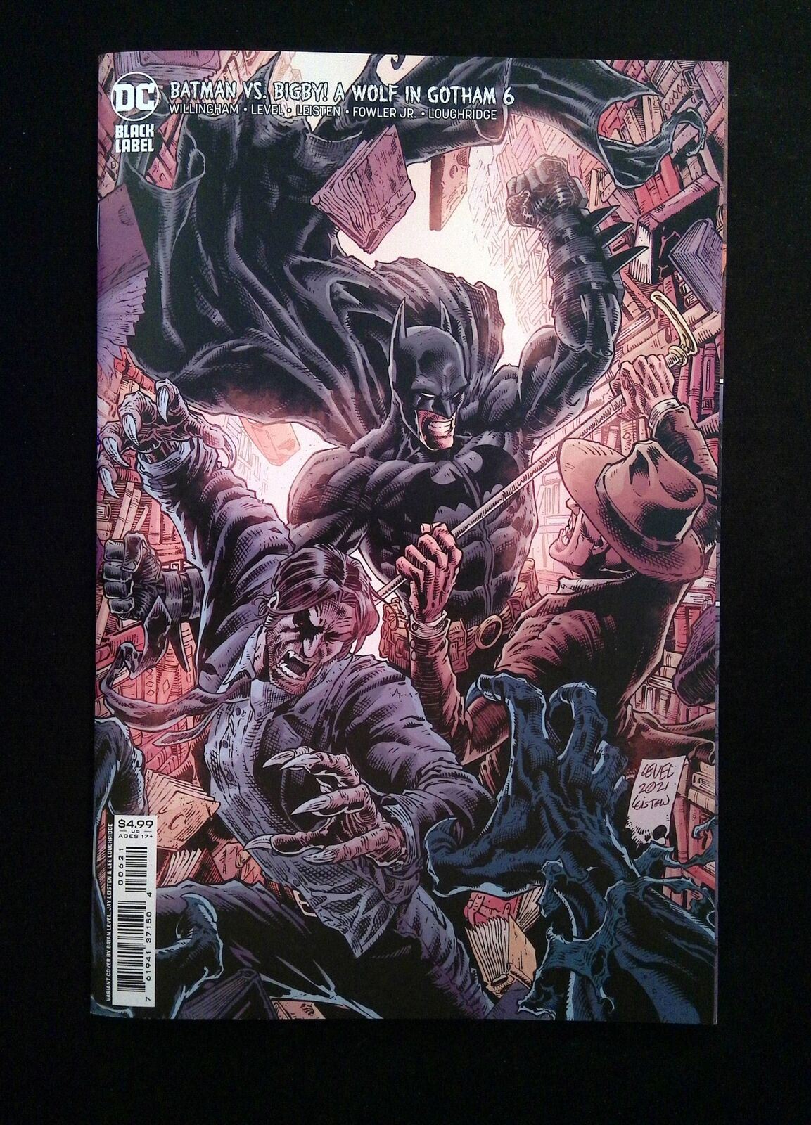 Batman Vs Bigby A Wolf In Gotham #6B  DC Comics 2022 NM  LEVEL, LEISTEN VARIANT