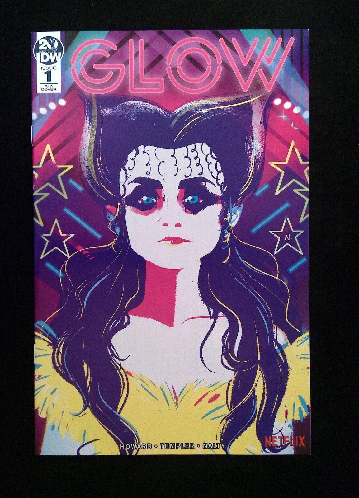 Glow #1RIA  IDW Comics 2019 NM-  BALDARI VARIANT