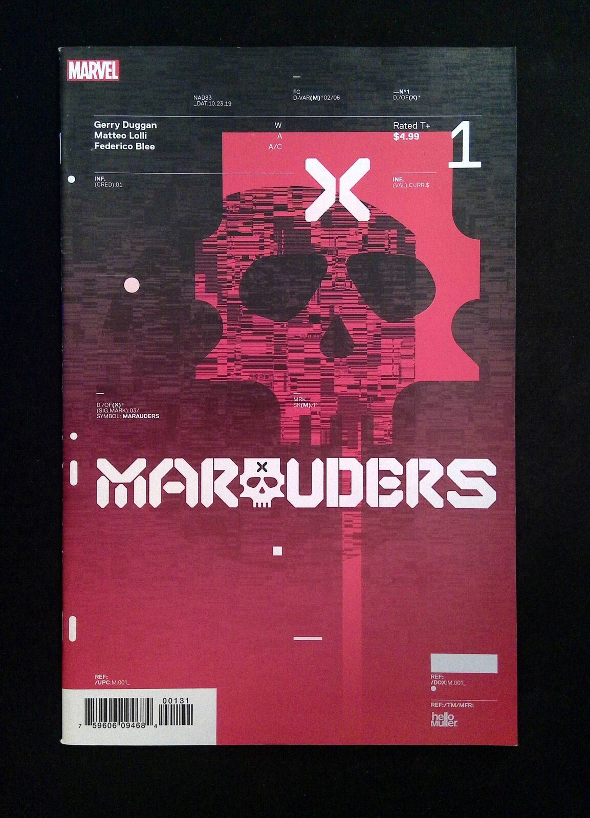 Marauders #1D  MARVEL Comics 2019 NM-  MULLER VARIANT