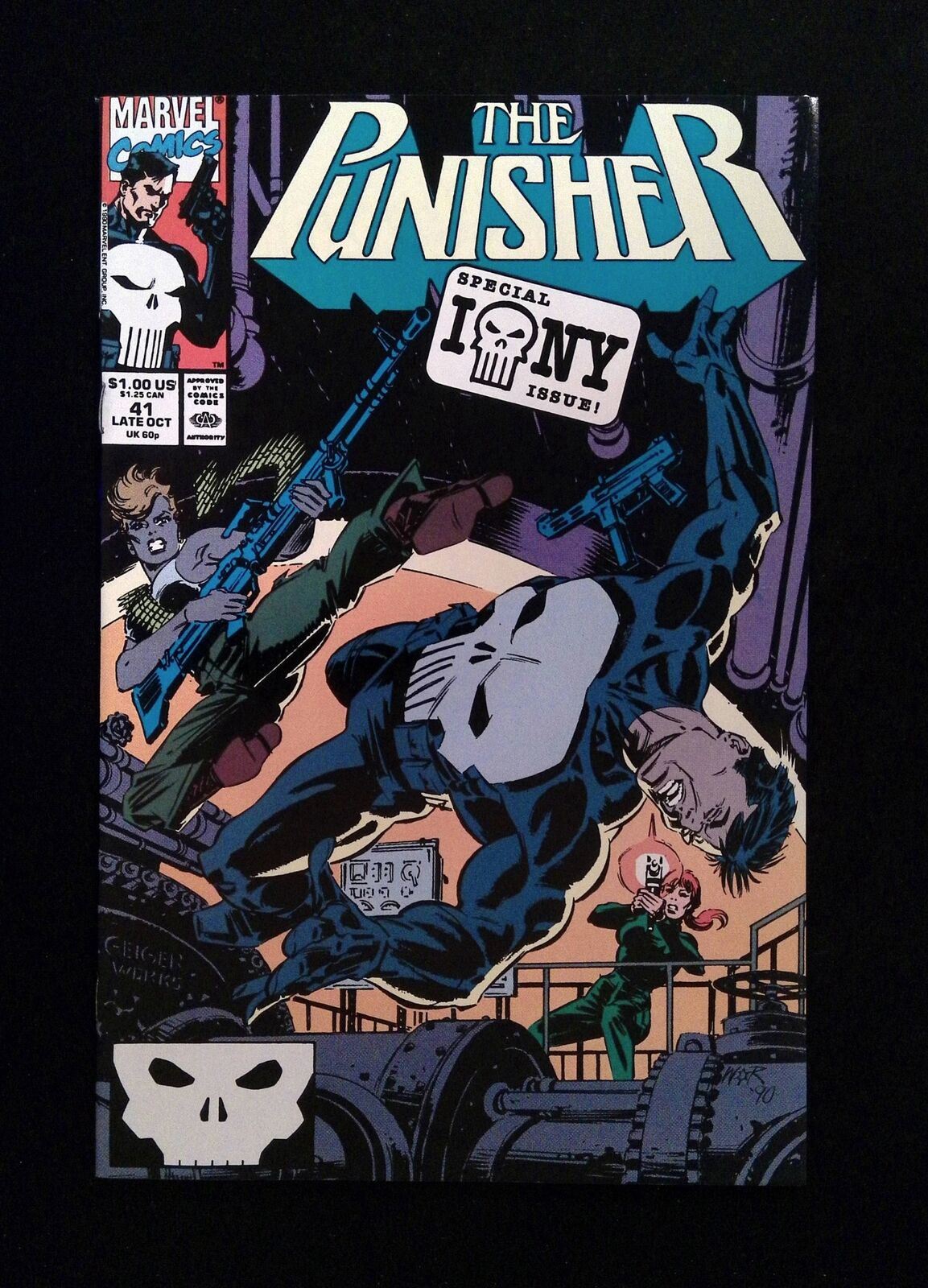 Punisher #41 (2ND SERIES) MARVEL Comics 1990 VF/NM