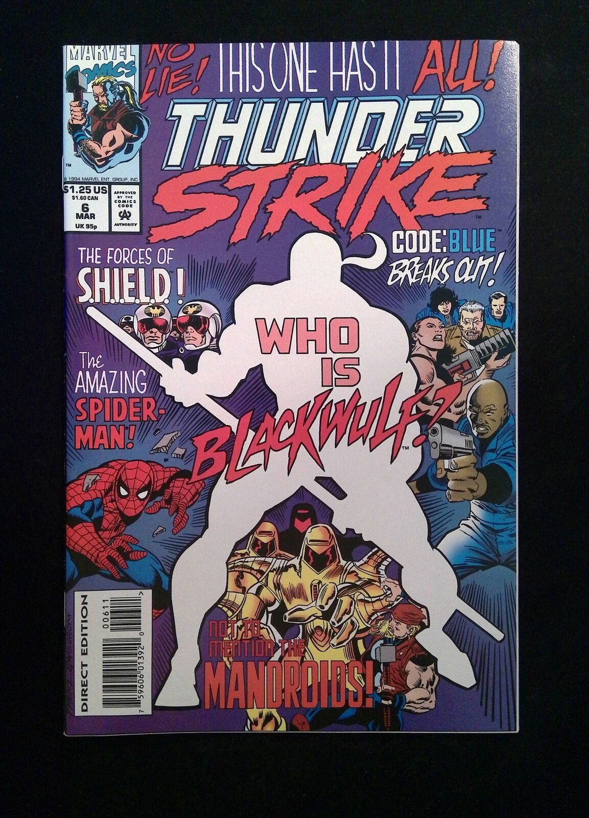 Thunderstrike #6  MARVEL Comics 1994 VF+