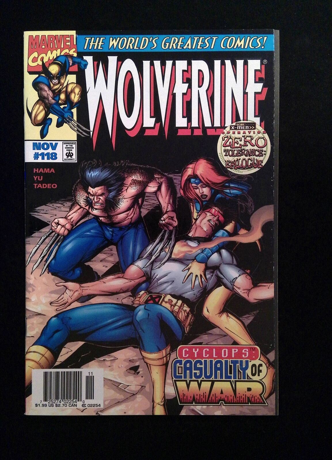 Wolverine #118  MARVEL Comics 1997 NM- NEWSSTAND