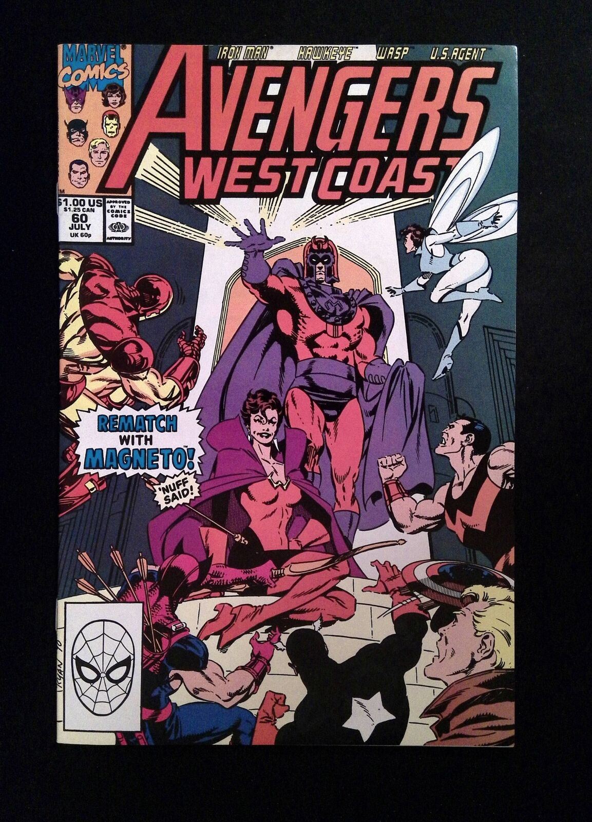 Avengers West Coast #60  MARVEL Comics 1990 VF+