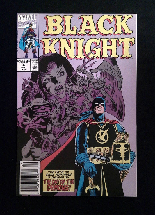 Black Knight #4  Marvel Comics 1990 VF+ Newsstand