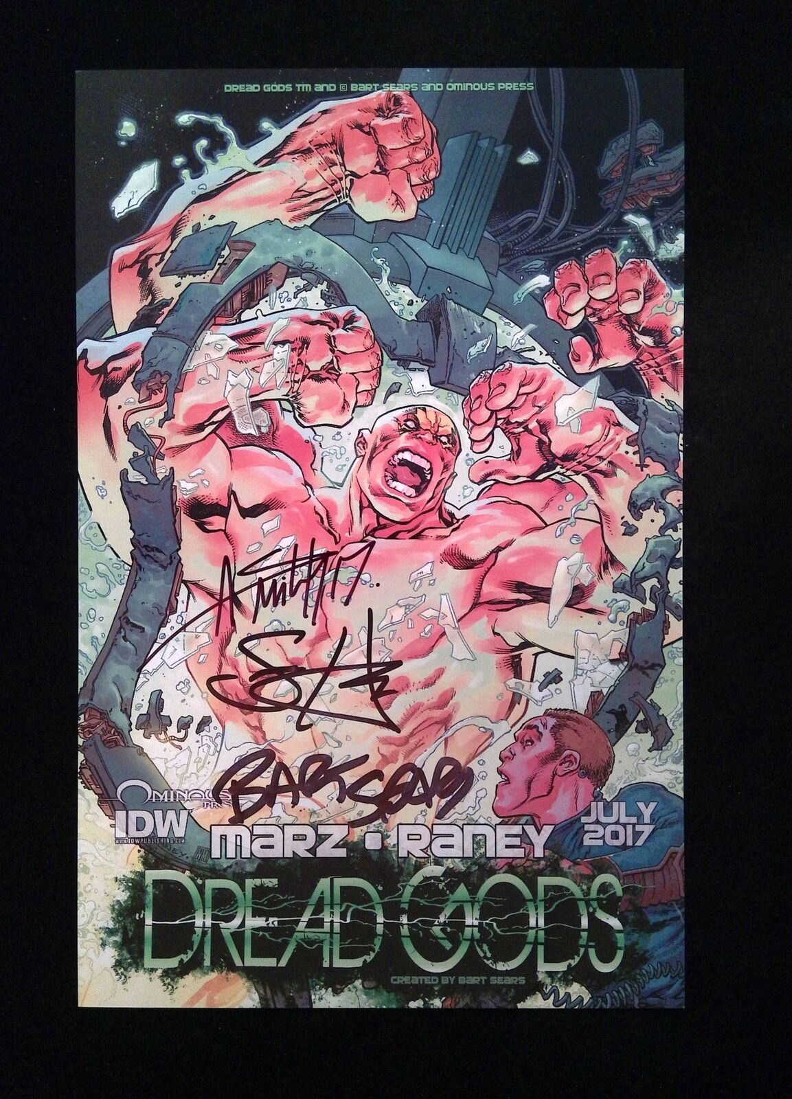 Dread Gods #1  IDW Comics 2017 NM+  Signed By BART SEARS,+2