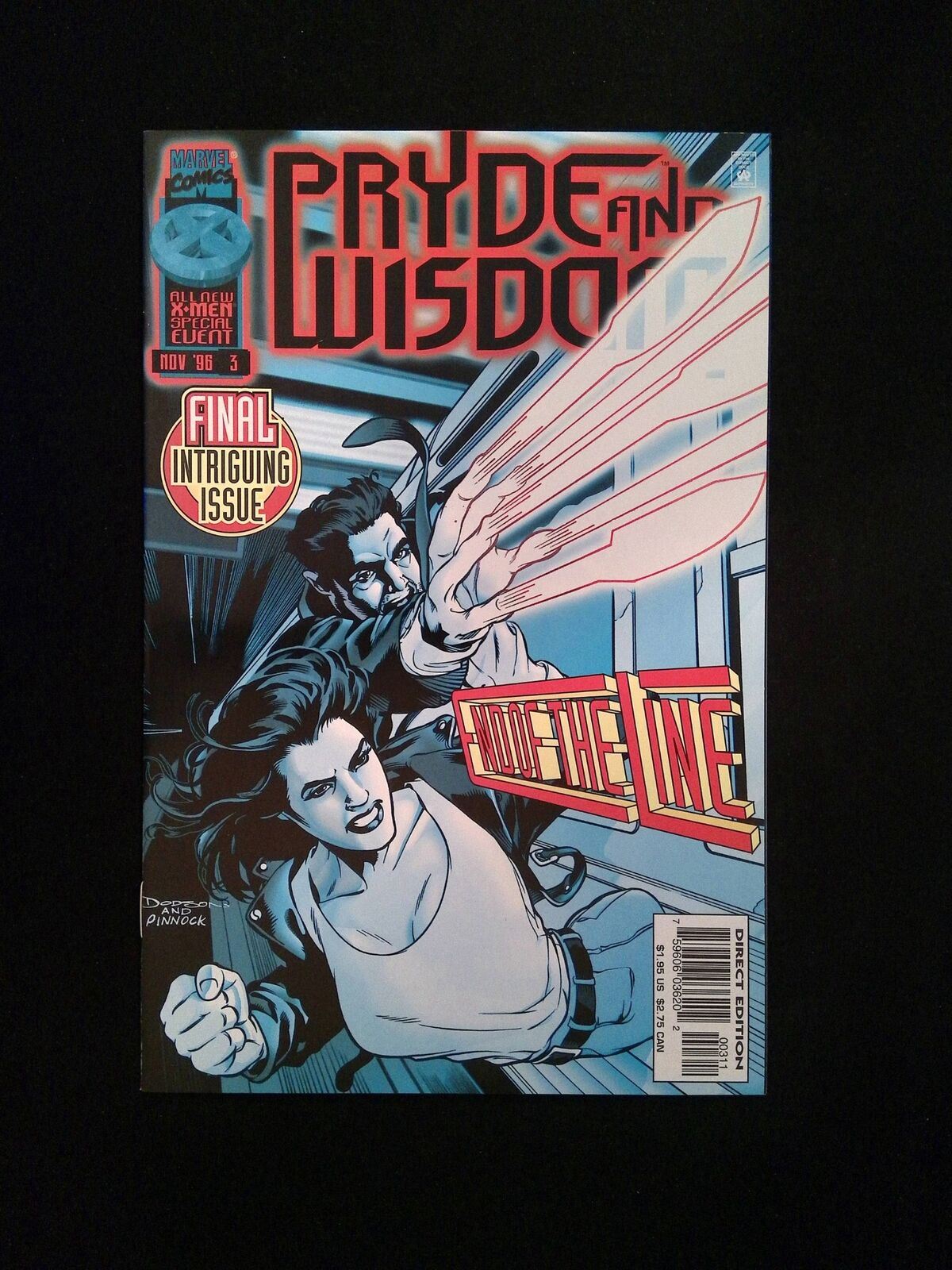Pryde and Wisdom #3  MARVEL Comics 1996 NM-