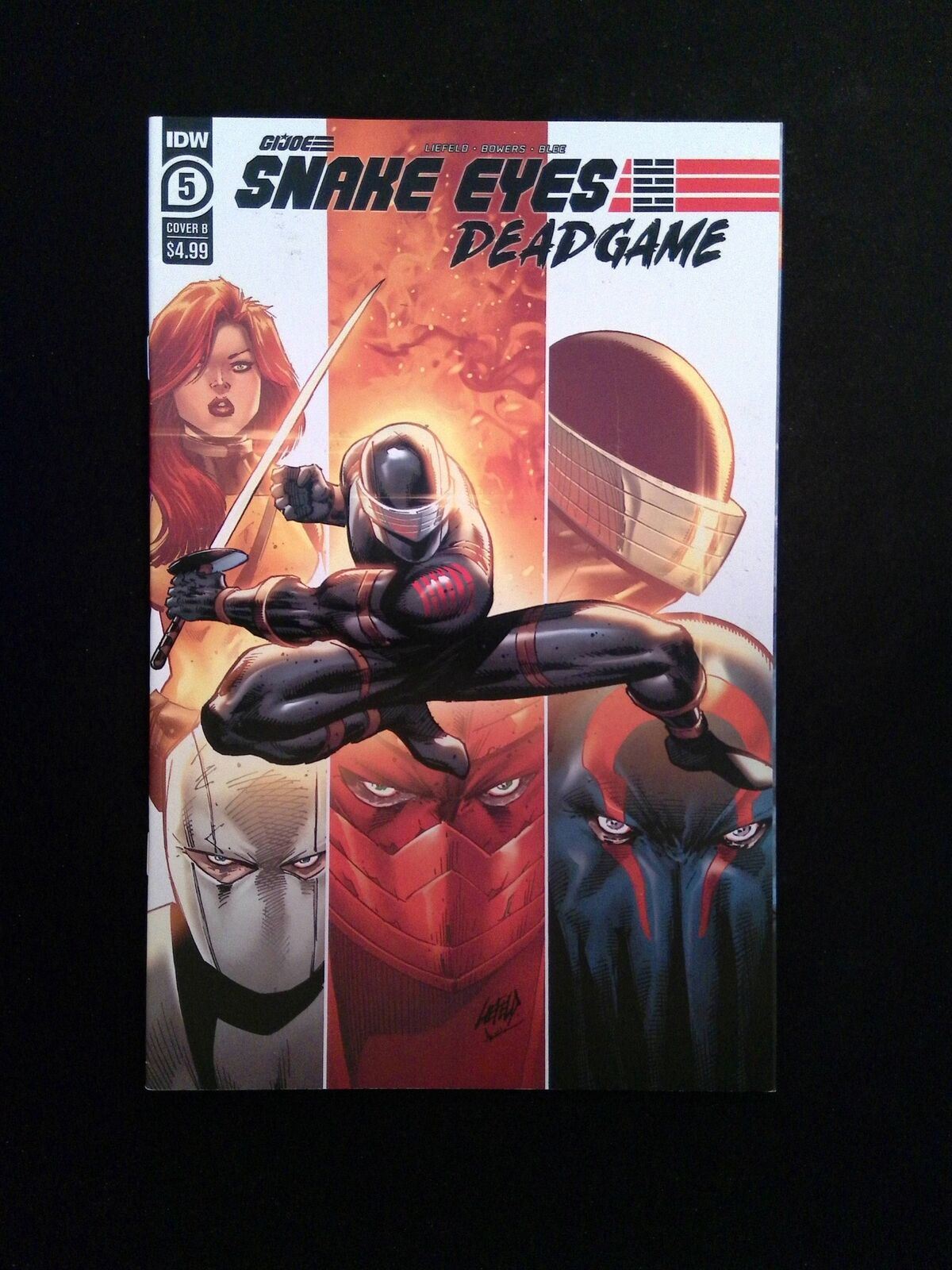 Snake Eyes Deadgame #5B  IDW Comics 2021 NM-  Liefield Variant