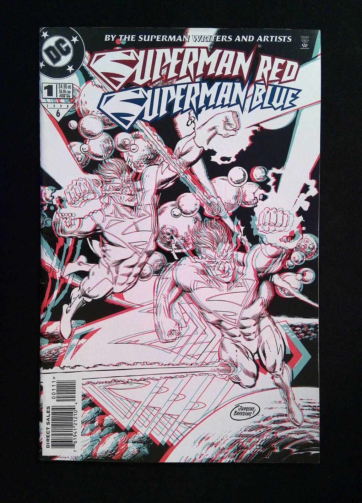 Superman Red Superman Blue #1P  DC Comics 1998 VF+  Variant