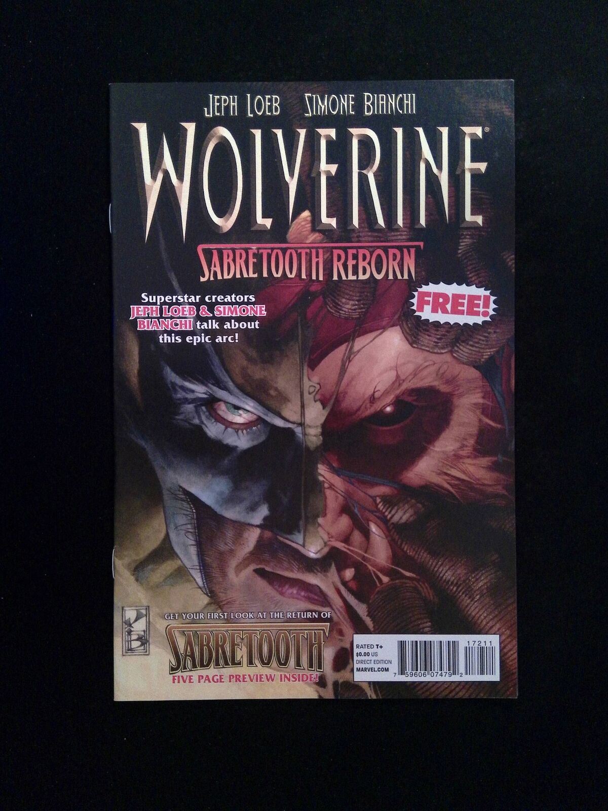 Wolverine Sabretooth Reborn  #1  MARVEL Comics 2013 NM