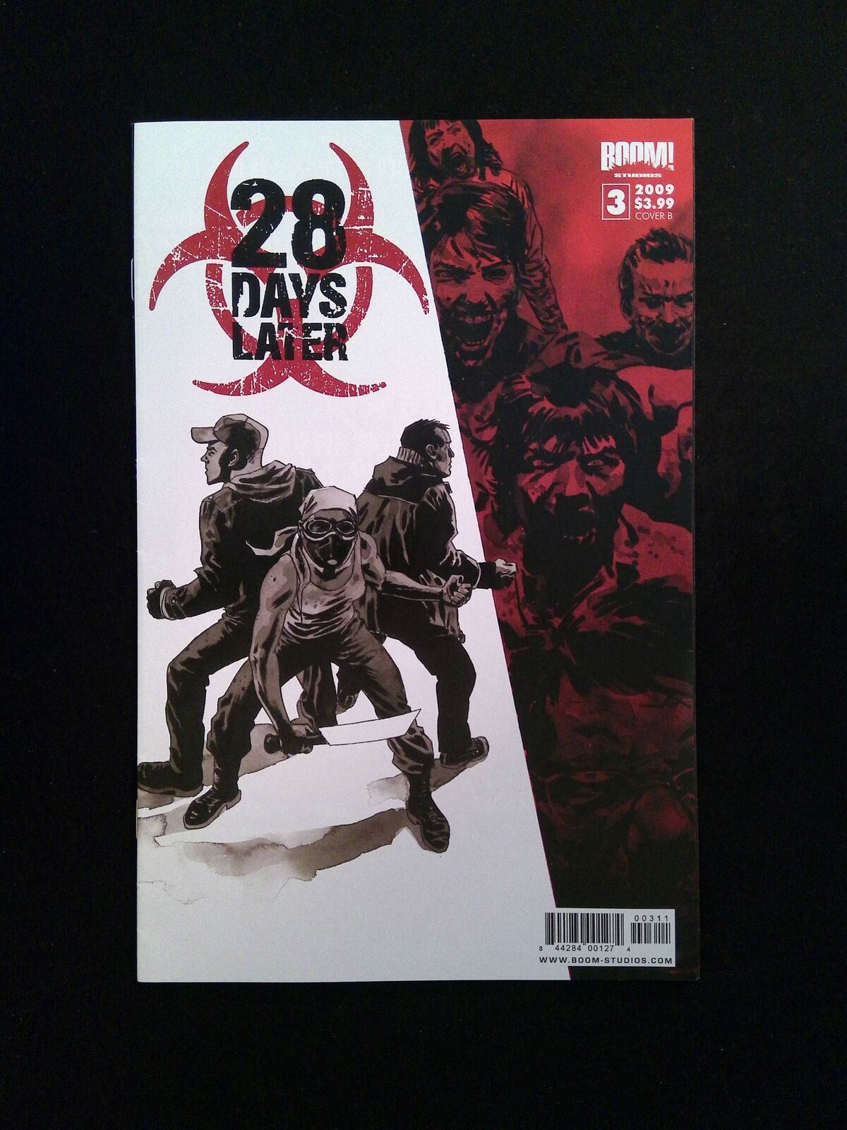 28 Days Later #3B  BOOM STUDIOS Comics 2009 VF+  PHILLIPS VARIANT