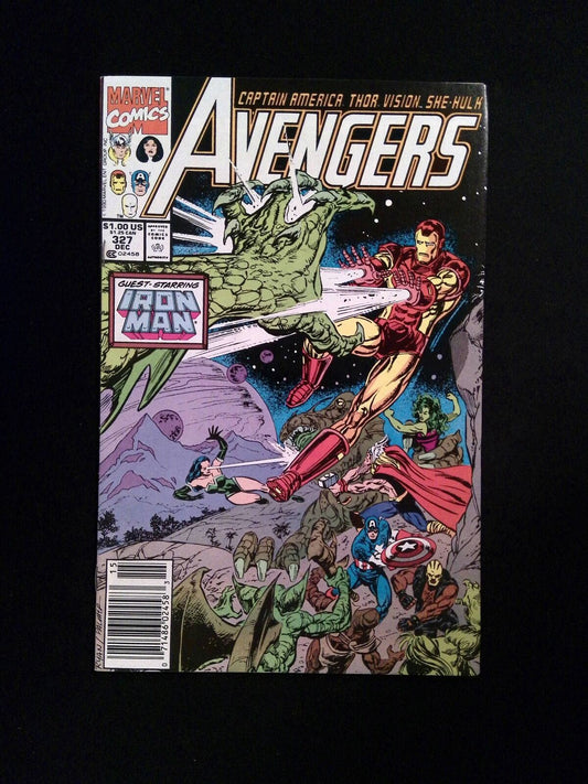 Avengers #327  MARVEL Comics 1990 VF+ NEWSSTAND
