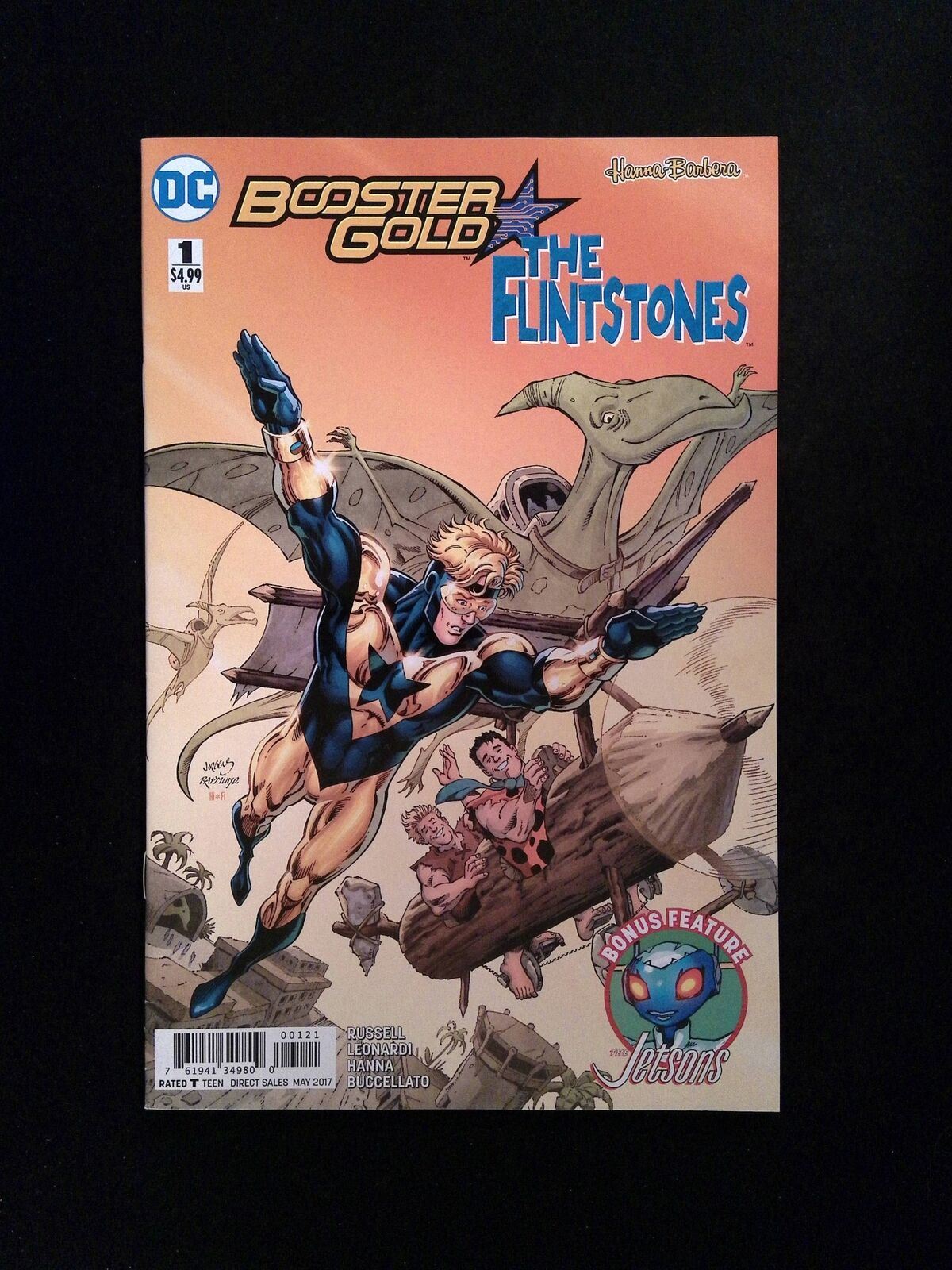 Booster Gold Flintstones Special #1B DC 2017 VF+ JURGENS, RAPMUND VARIANT