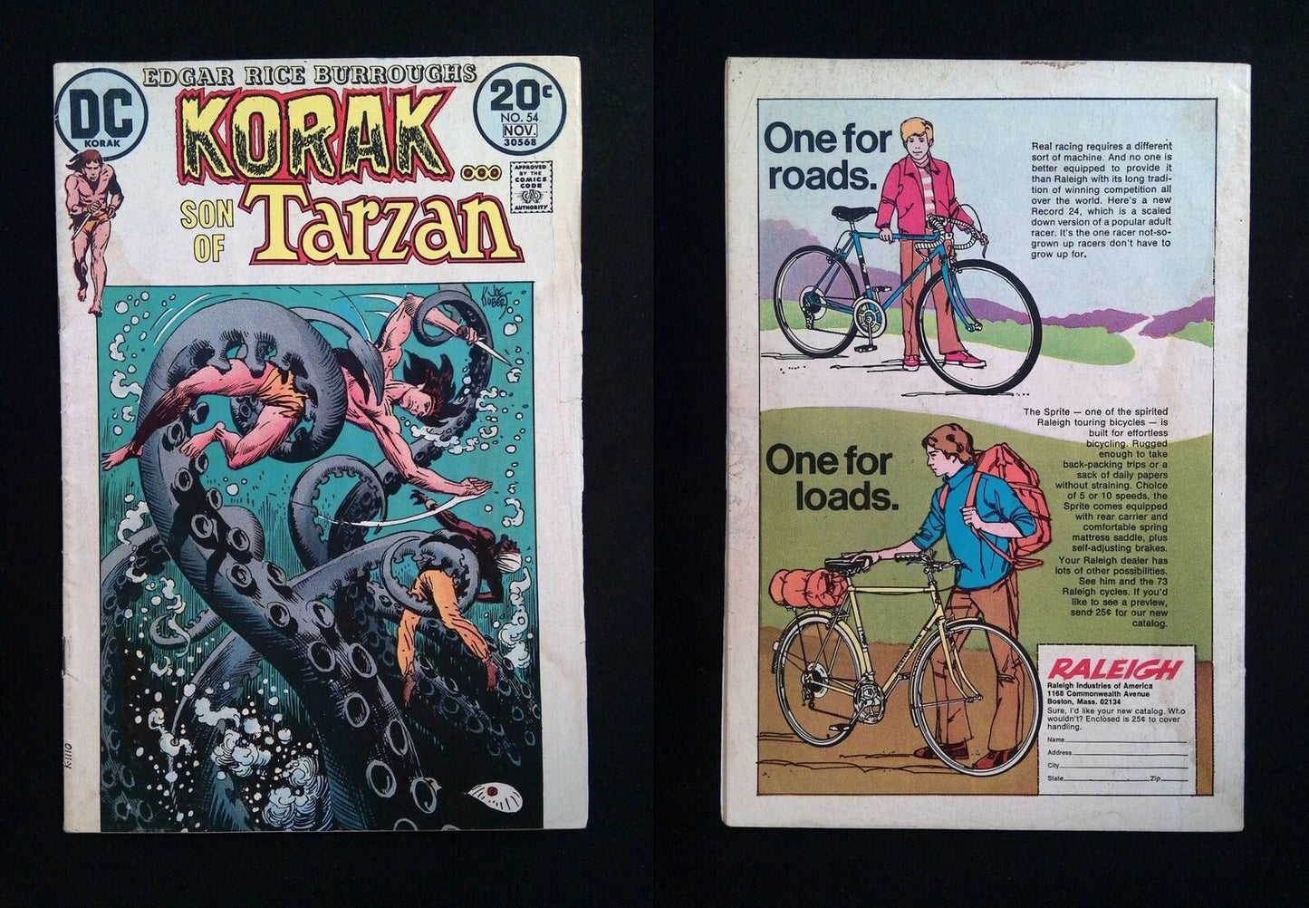 Korak Son of Tarzan #54  GOLD KEY/DC Comics 1973 FN-