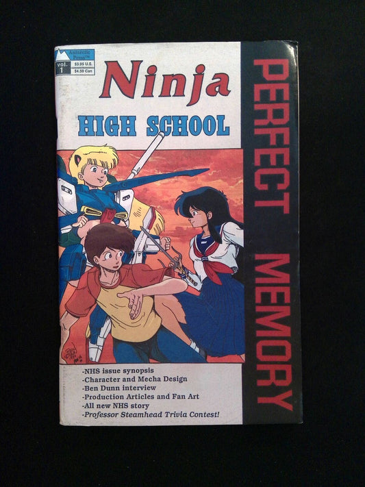 Ninja High School Perfect Memory #1  ANTARCTIC PREES Comics 1990 VF