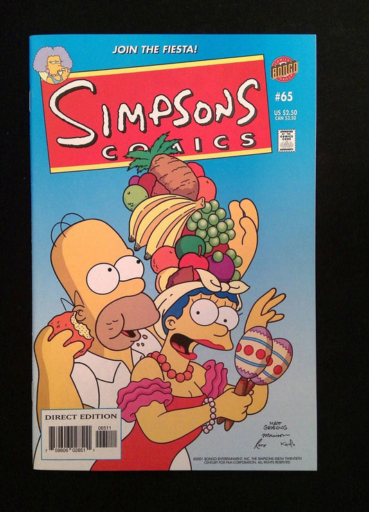 Simpsons Comics #65  BONGO Comics 2001 VF/NM