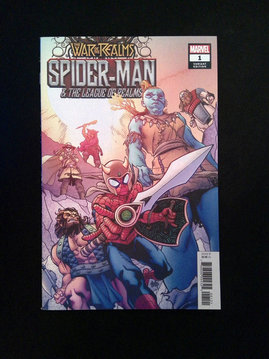 War of the Realms Spider-Man the League of the Realms #1 Marvel 2019 NM- Variant