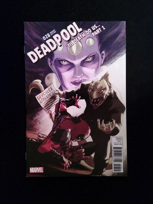 Deadpool #28C (4TH SERIES) MARVEL Comics 2017 NM-  LOPEZ VARIANT