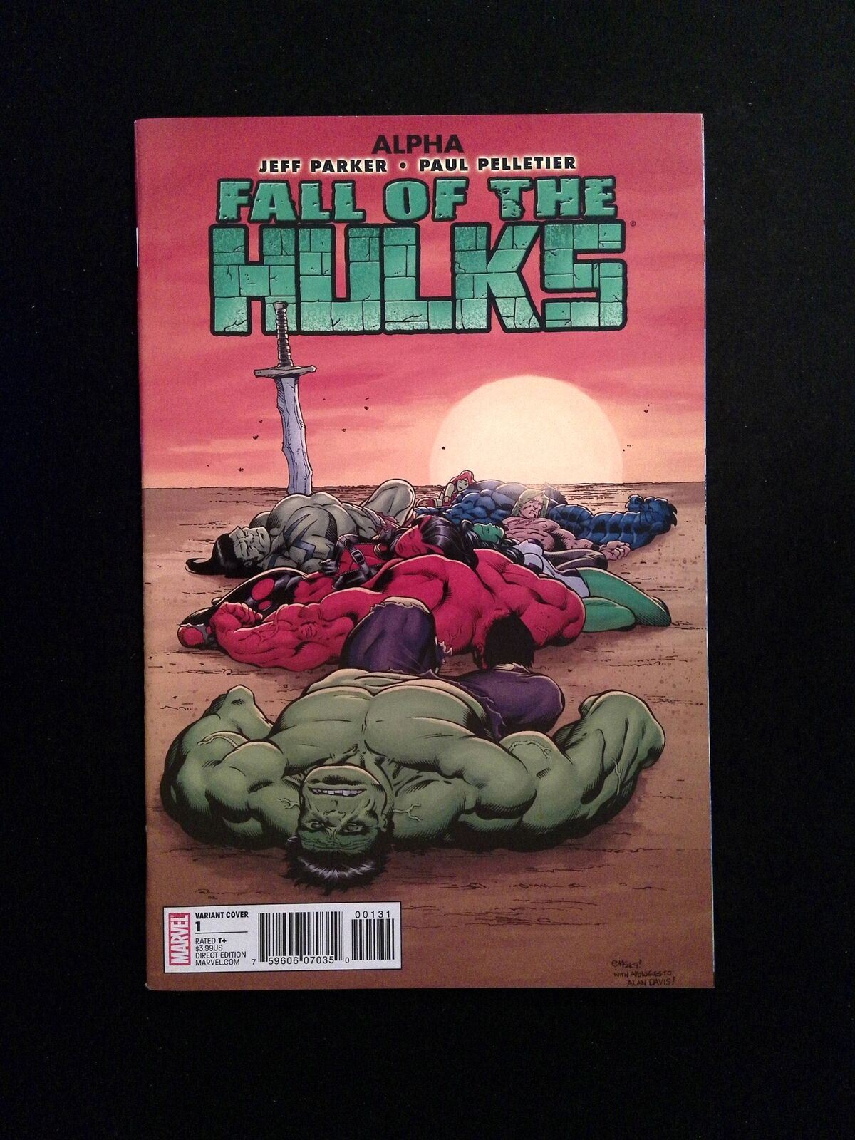 Fall Of The Hulks Alpha #1C Marvel 2010 VF/NM  Limited New Year's Eve Variant