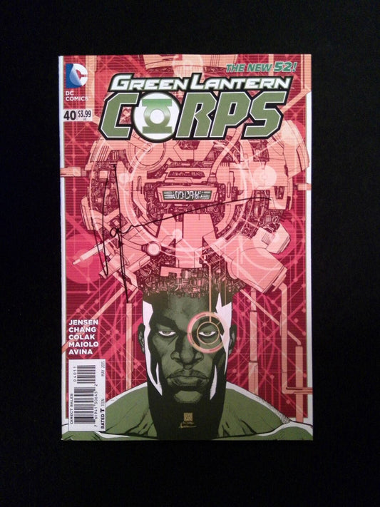 Green Lantern Corps #40 (2nd Series) DC Comics 2015 VF/NM  Signed BY Van Jensen