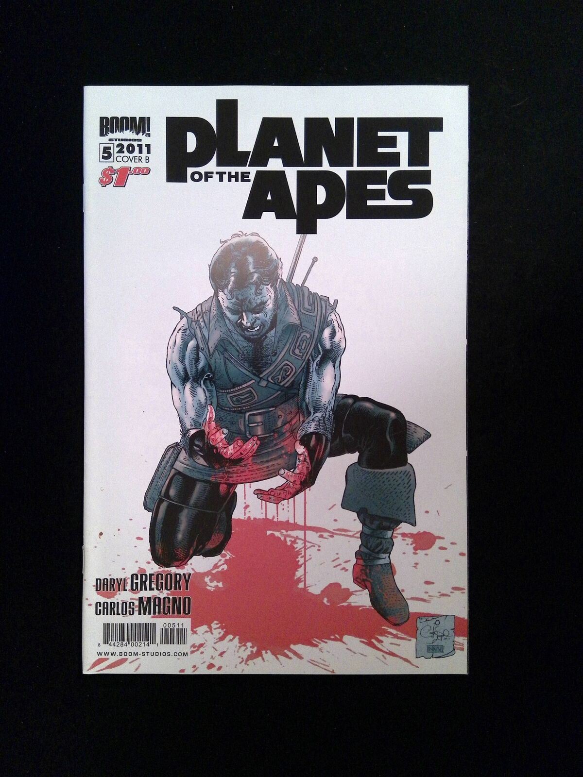 Planet of the Apes #5B  BOOM STUDIOS Comics 2011 VF+  MAGNO GREGORY VARIANT