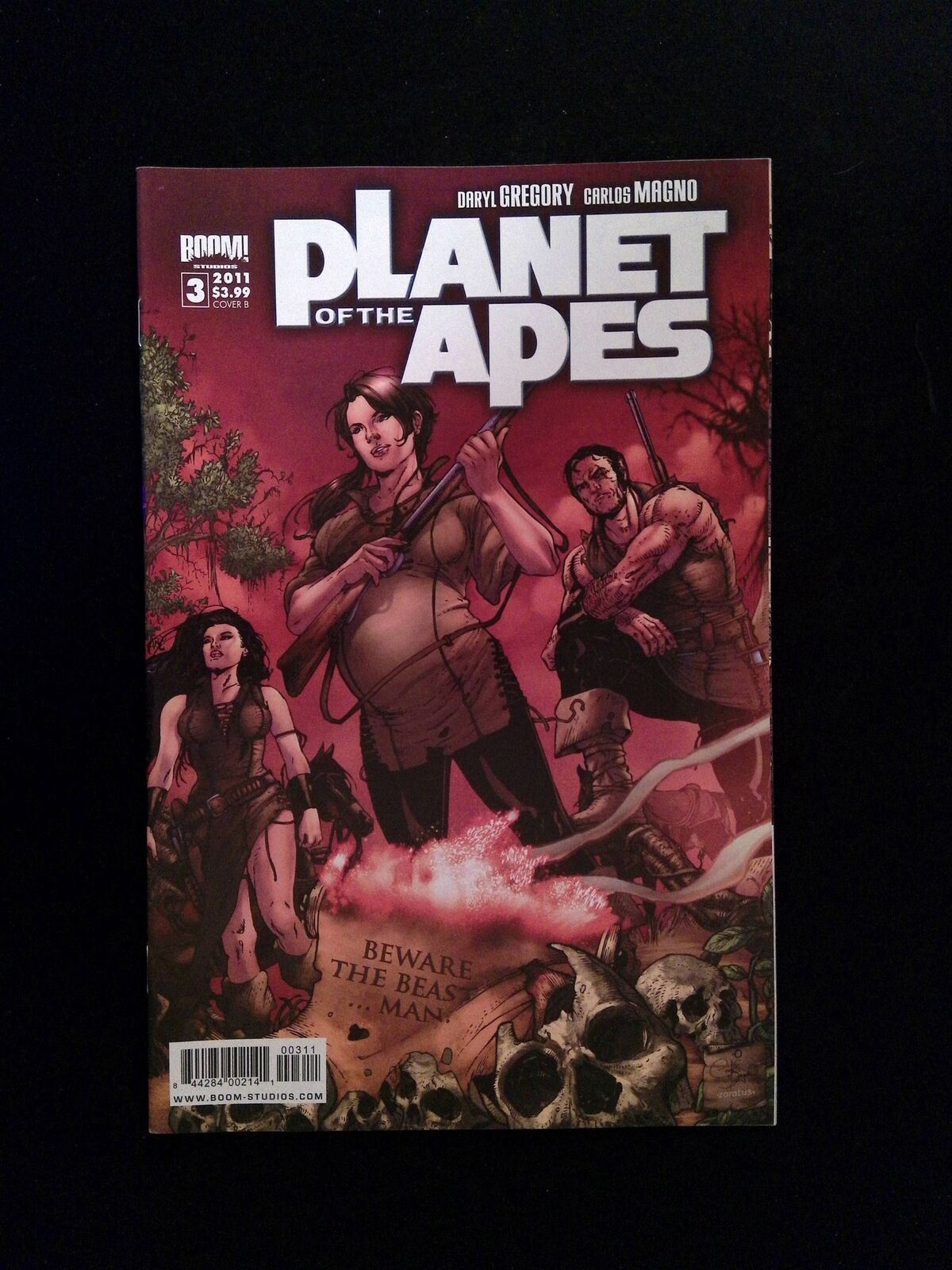 Planet of the Apes #3B  BOOM STUDIOS Comics 2011 VF+  MAGNO GREGORY VARIANT