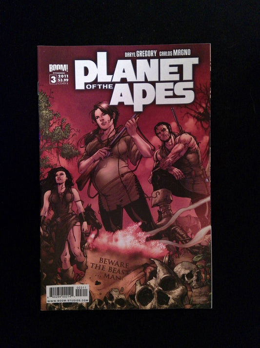 Planet of the Apes #3B  BOOM STUDIOS Comics 2011 VF+  MAGNO GREGORY VARIANT