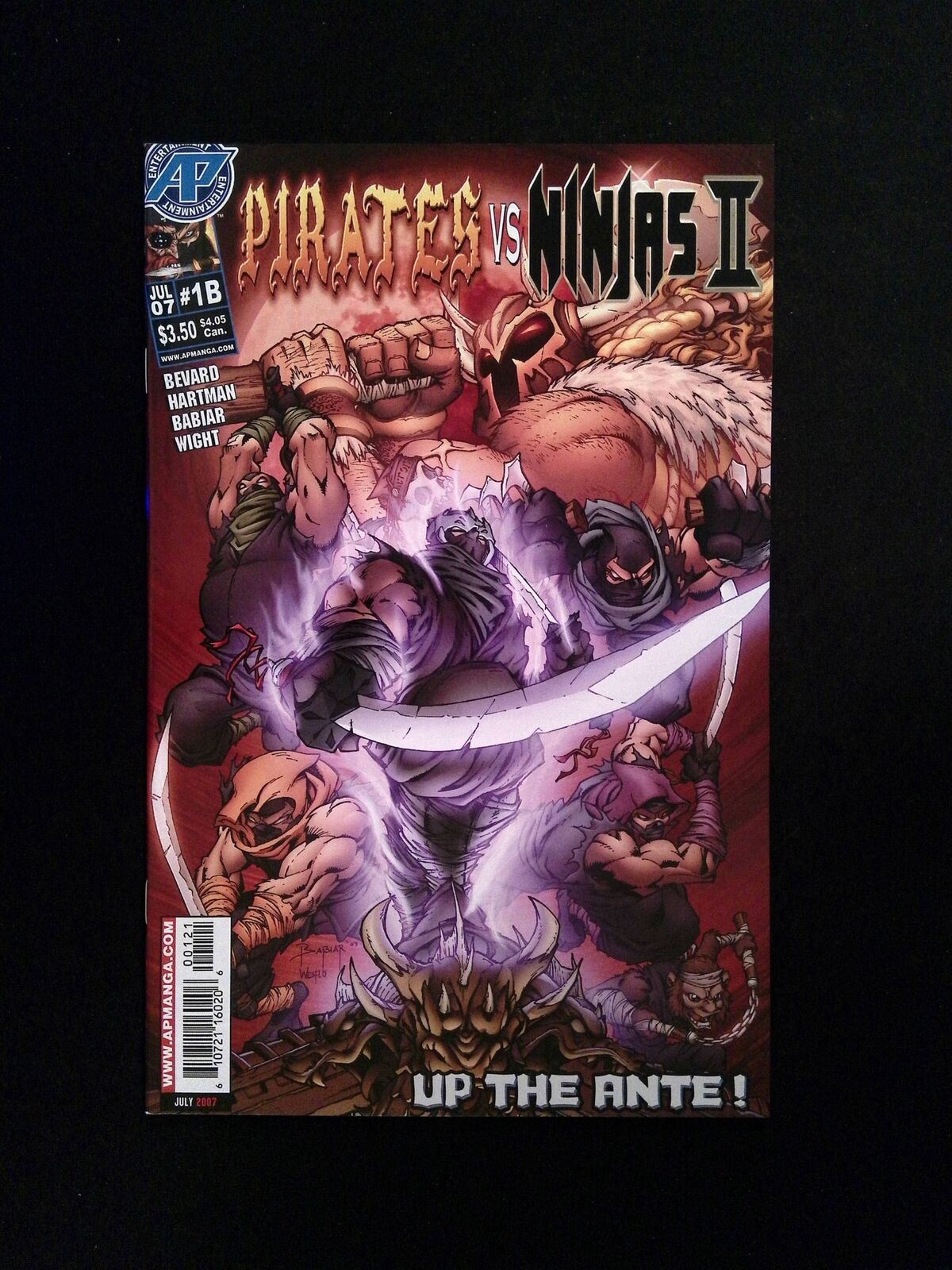 Pirates Vs. Ninjas #1B Antarctic Press 2007 NM-  Ninjas Triumphant variant