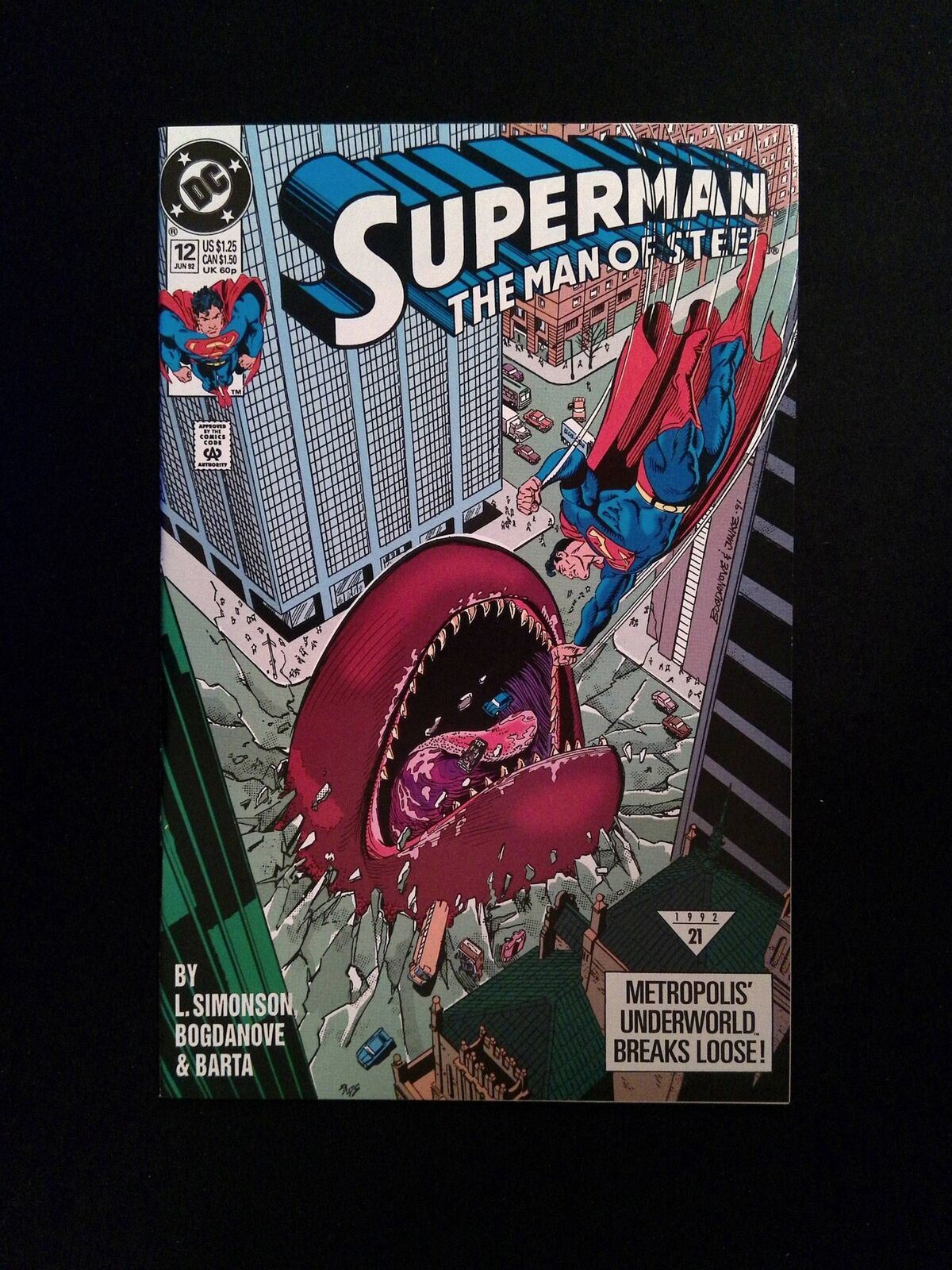 Superman The Man of Steel #12  DC Comics 1992 NM-