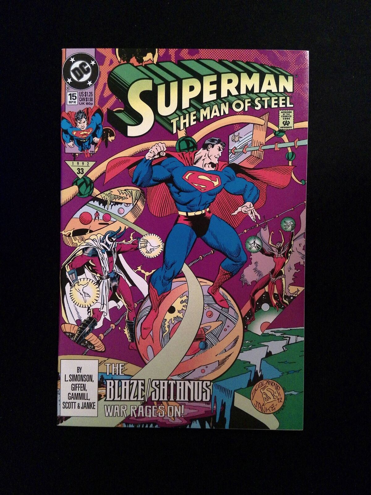 Superman The Man of Steel #15  DC Comics 1992 NM