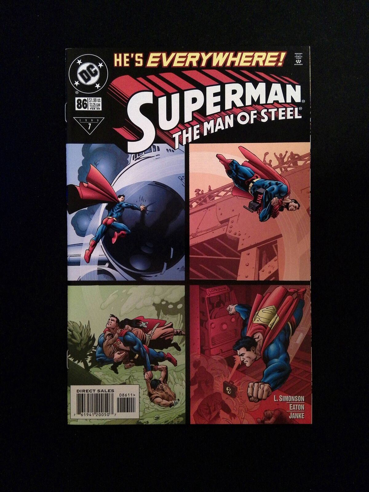 Superman The Man of Steel #86  DC Comics 1999 NM