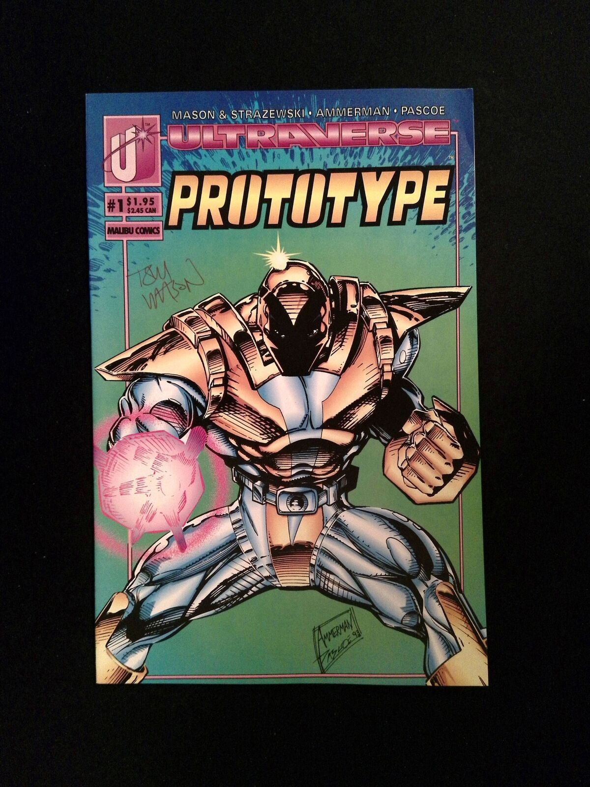 Prototype #1  Malibu Comics 1993 NM  SIGNED BY TOM MASON