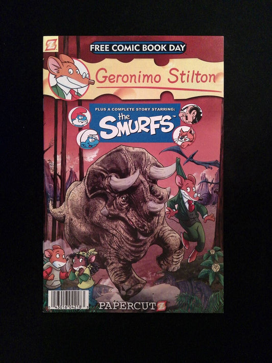 Geronimo Stilton And The Smurfs FCBD #0  PAPERCUTZ Comics 2011 NM