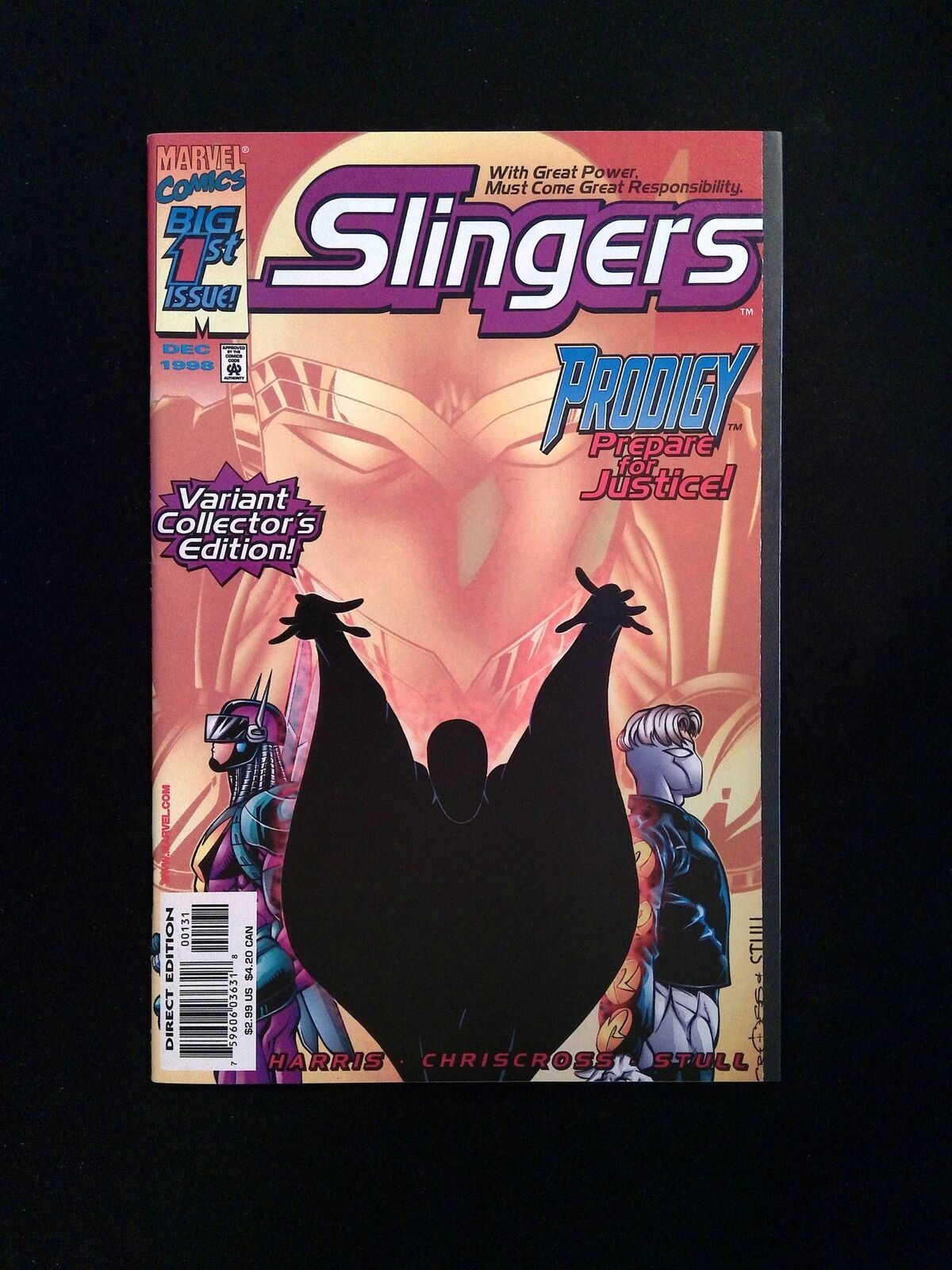 Slingers #1C  Marvel Comics 1998 NM  Stull Prodigy Variant