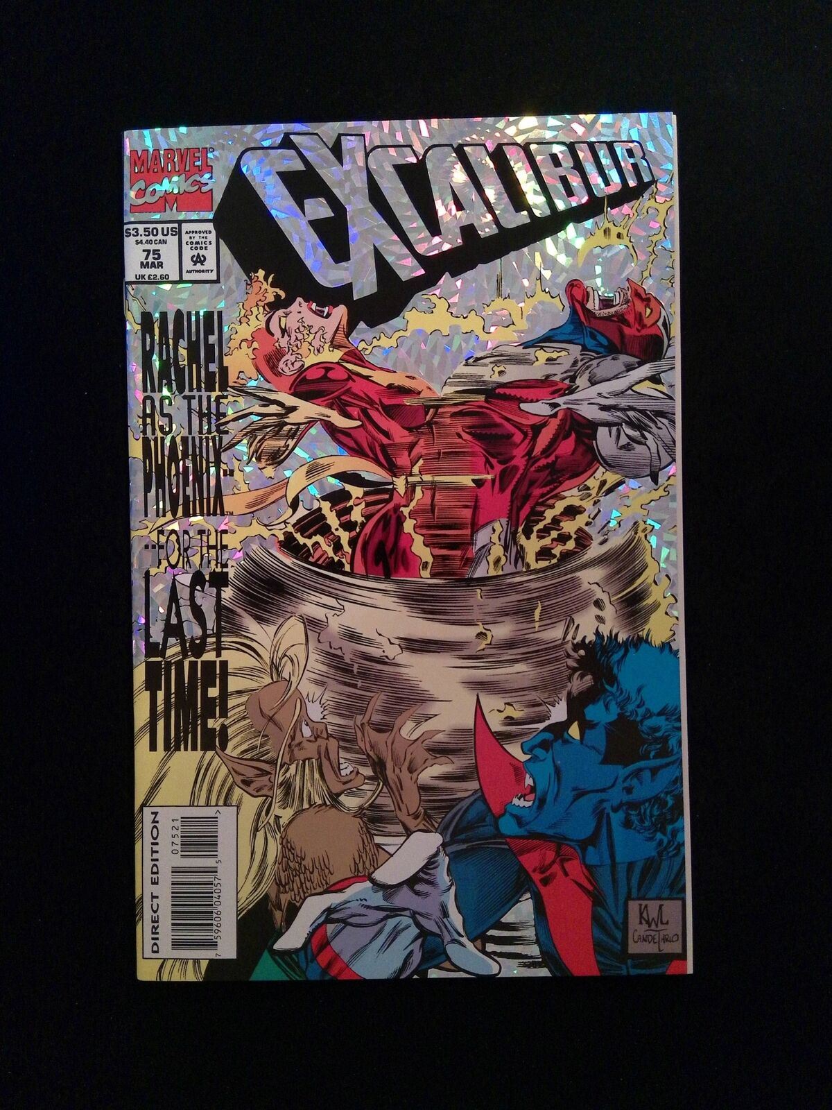 Excalibur #75D  MARVEL Comics 1994 NM+  VARIANT COVER