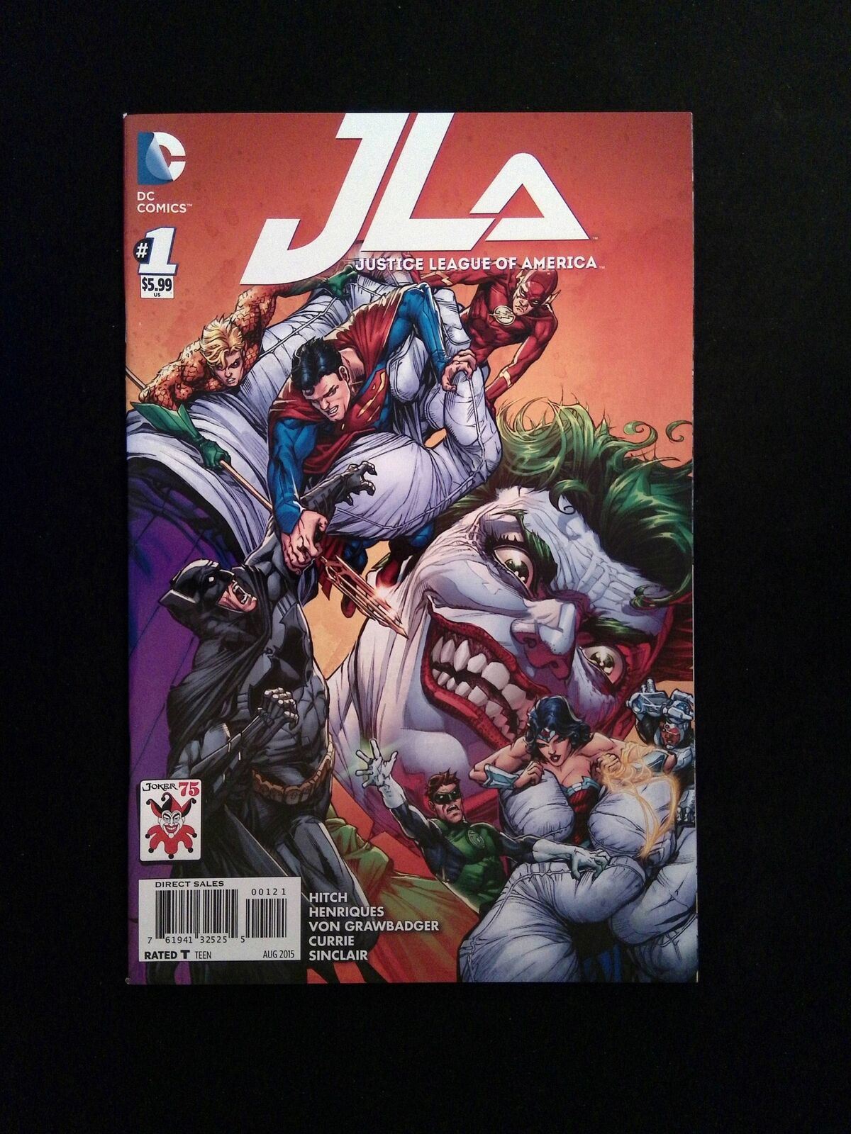 Justice League of America #1B  DC Comics 2015 NM-  PORTER VARIANT