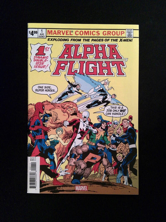 Alpha Flight #1  Marvel Comics 2020 NM Facsimile edition