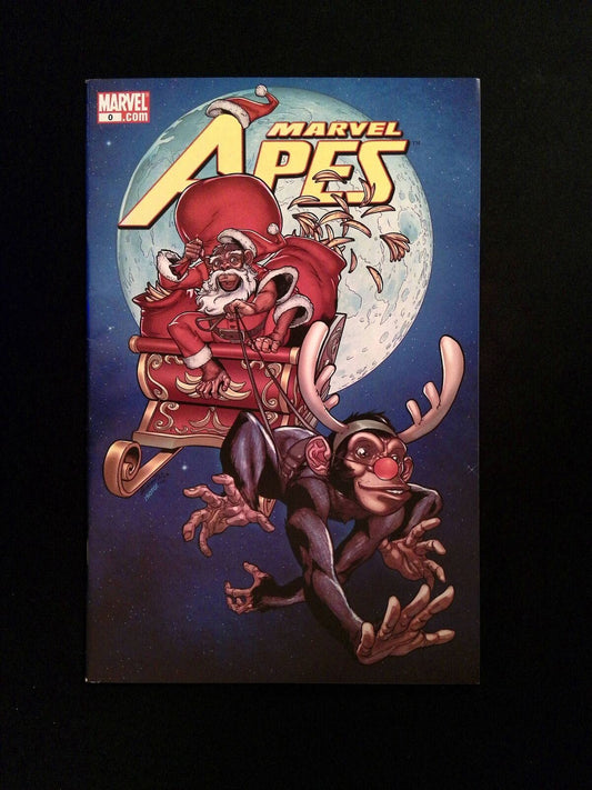 Marvel Apes #0B  Marvel Comics 2008 NM+  Santa-Ape Variant