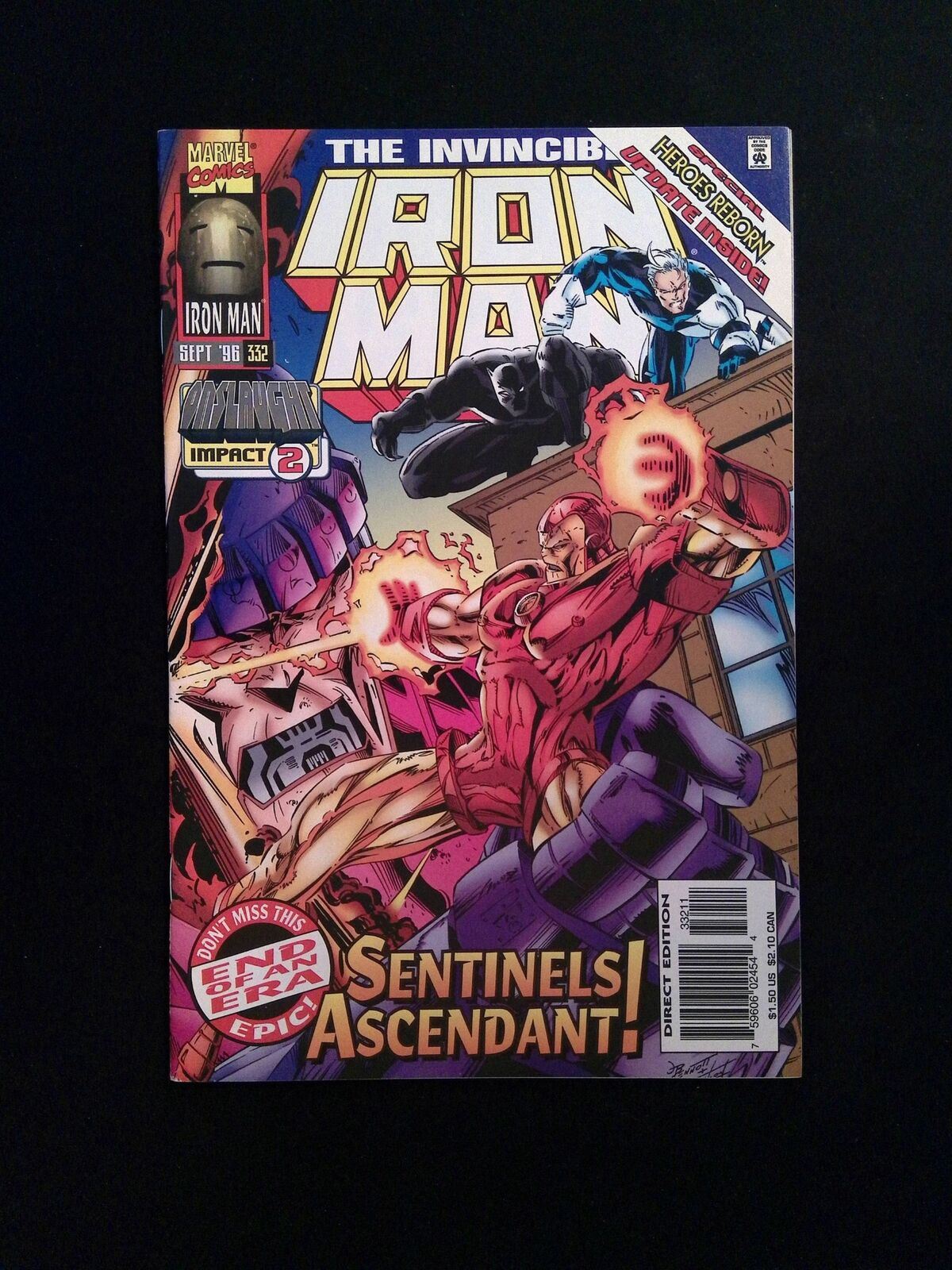 Iron Man #332  MARVEL Comics 1996 VF+