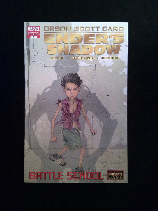 Enders Shadow Battle School #1B   MARVEL Comics 2009 NM+  GREEN VARIANT